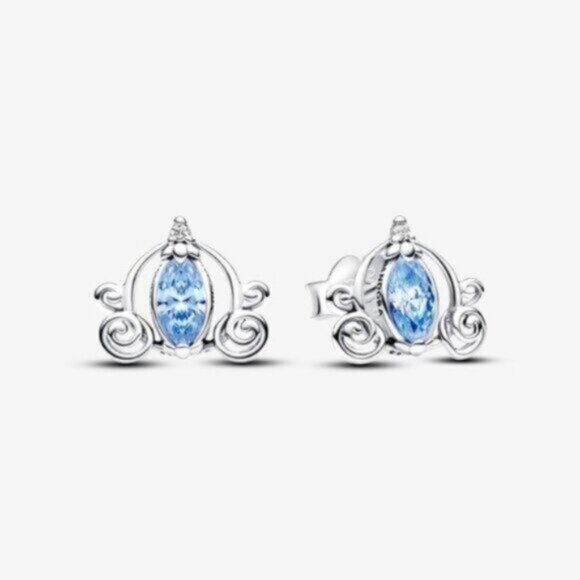 Pandora Disney Cinderella's Carriage Stud Earrings - Picture 1 of 1